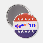 Cyaan '10 Magneet (Voorkant / Achterkant)