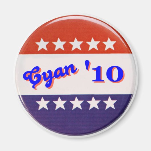 Cyaan '10 Magneet (Voorkant)