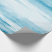 Cyaan Abstract Cadeaupapier (Hoek)