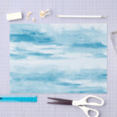 Cyaan Abstract Tissuepapier (Craft)