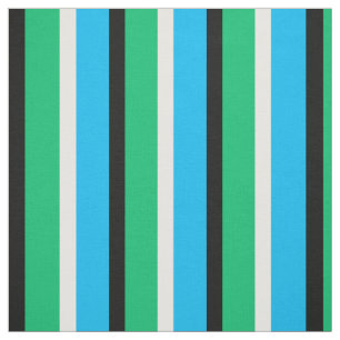 Cyaan Blauw Groen Strepen Textiel Stof