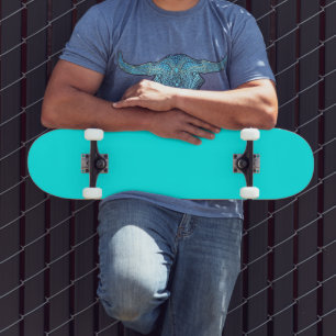 Cyaan Blauw Groen Turquoise Stevige Kleur Skateboard