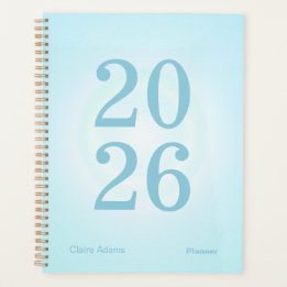 Cyaan Blauwe Aura Groot Jaar Planner