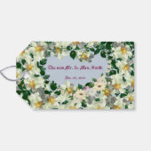 Cyaan Blue - Hartelijk dank - Favors Gift Labels Cadeaulabel (Achterkant Horizontaal)