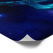 cyaan draak poster (Hoek)