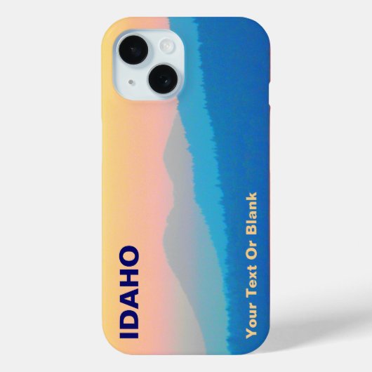 Cyaan en Salmon Sunset Case-Mate iPhone Case (Achterkant)