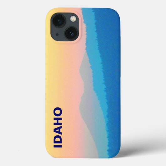 Cyaan en Salmon Sunset Case-Mate iPhone Case (Achterkant)