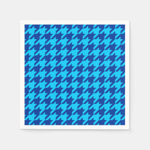 Cyaan Navyblauw Hondsdraadvierkant Rutpatroon Servet