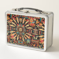 Cyan "Aztec Dream" Eco-Friendly Lunchbox inoxydabl