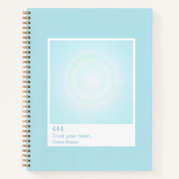 Cyan Blauwe Aura Swatch Engel Nummer Notitieboek