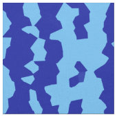 Cyan Blauwe Onregelmatige Abstracte Ontwerp Stof (Close Up)