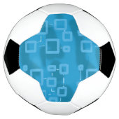 Cyan Bleu Clair Géométrique (Tourné)