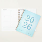 Cyan Blue Aura Big Year Planner (Display)