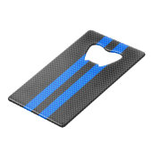 Cyan Blue Carbon Fiber Style Racing Stripes (Dos Angle)