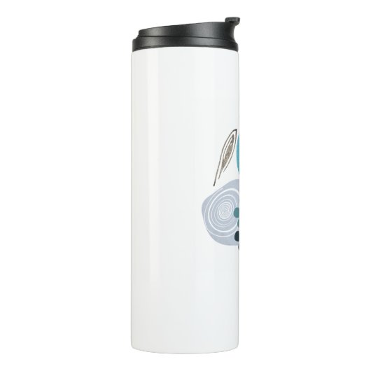 Cyan Boho Thermosbeker (Gedraaid links)