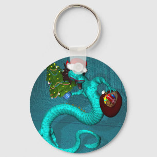 Cyan Dragon Sleutelhanger