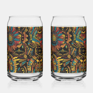 Cyan Ethereal "Aztec Dream" 16oz Tumblers en verre