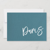 Cyan Paris Passport Bedankkaart (Achterkant)