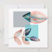 Cyan Red Leaf (Achterkant)