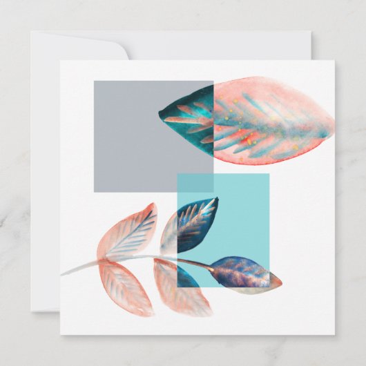 Cyan Red Leaf (Achterkant)