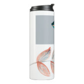 Cyan Red Leaf Thermosbeker (Gedraaid links)