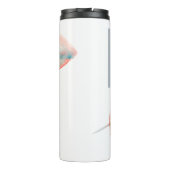 Cyan Red Leaf Thermosbeker (Achterkant)