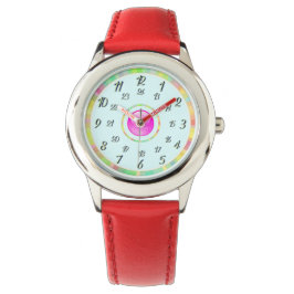 Cyan Red Watch Horloge