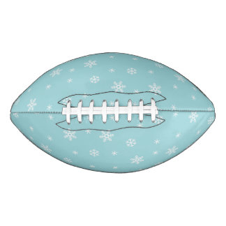 Cyan Sneeuwvlok Patroon Vakantie American Football