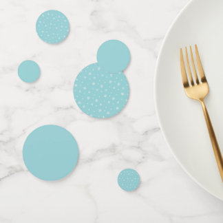 Cyan Sneeuwvlokpatroon Vakantie Confetti