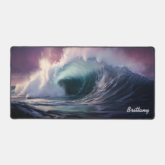 Cyan Surf, Cerise Sky (Recto)