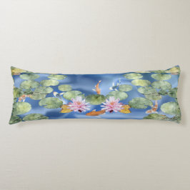 Cyaniciteit Koi Pond Body Pillow Lichaamskussen