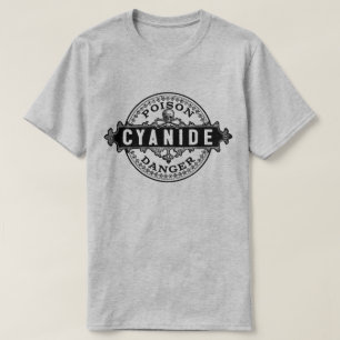 Cyanide stijlgif-etiket t-shirt