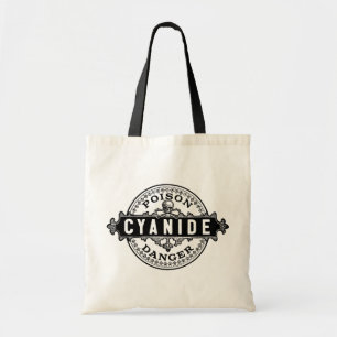 Cyanide stijlgif-etiket tote bag