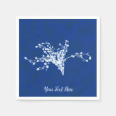 Cyano Print bessen Servet (Voorkant)