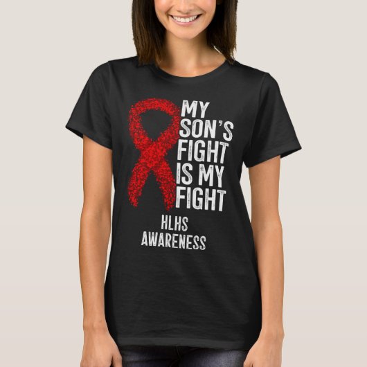 Cyanotic Heart Disease My Son's Fight Is My Fight T-shirt (Voorkant)