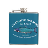 Cyanotic Salmon Bar en Grill Heupfles (Voorkant)