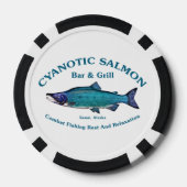 Cyanotic Salmon Bar en Grill Poker Chips (Achterkant)