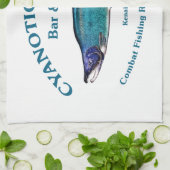 Cyanotic Salmon Bar en Grill Theedoek (Gevouwen)