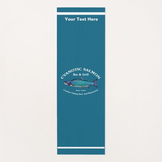 Cyanotic Salmon Bar en Grill Yogamat (Voorkant)