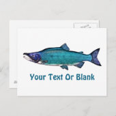 Cyanotic Salmon Briefkaart (Voorkant / Achterkant)