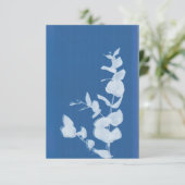 Cyanotype Hartelijk dank Bedankkaart (Staand voorkant)