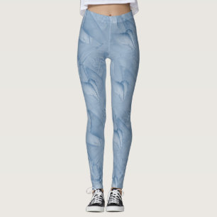 Cyanotype Moving Butterflies Leggings