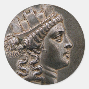 Cybele Tetradrachme Ronde Sticker
