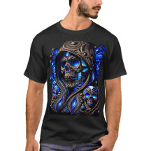 Cyber Blau Fantoom Schedel - Neon Gloeiende Editie