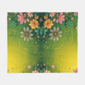 Cyber Chartreuse Fleece Deken (Voorkant (Horizontaal))