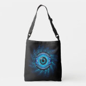 Cyber Circuit Eye Crossbody Tas (Achterkant)