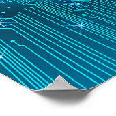 Cyber Circuit Eye Poster (Hoek)