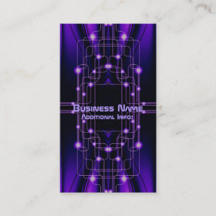 Cyber Circuits violets Carte de visite 2