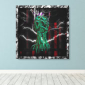 Cyber-cri Goth toile industrielle Imprimer (Insitu (Plancher de Bois))