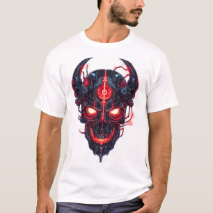 Cyber Demon Schedel Heer T-shirt